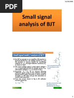 Chapter 3 Lecture 3 Small Signal Analysis of BJT and BJT As Aswitch