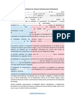 Modelo de Contrato de Trabajo Temporal PDF