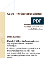 Cours1 - Presentation Matlab