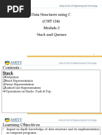 Data Structures Using C (CSIT 124) Module-2 Stack and Queues