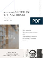 Constructivism and Critical Theory: Presented By: May-Ann B. Lim