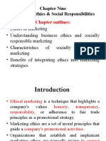 Chapter Outlines:: Chapter Nine Marketing Ethics & Social Responsibilities