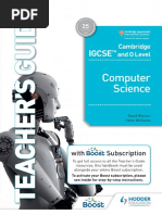 3 Cambridge IGCSE and O Level Computer Science Teachers Guide With Boost Subscription Booklet