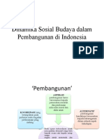 Dinamika Sosial Budaya Dalam Pembangunan Di Indonesia