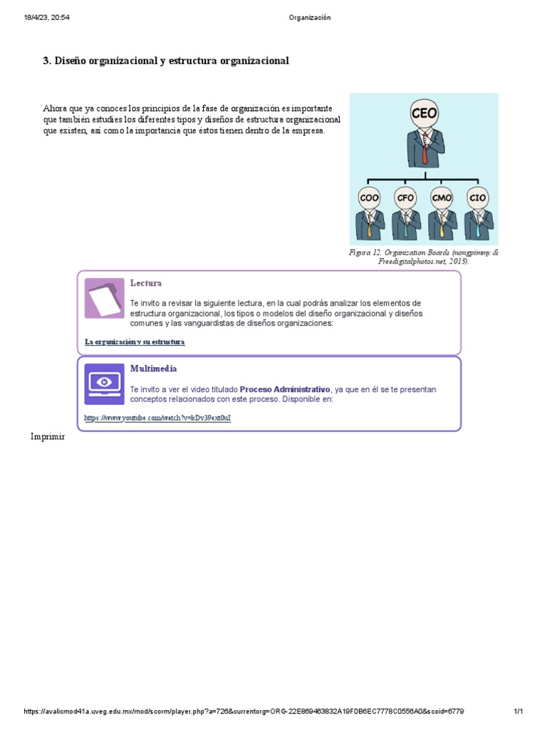 Diseño y Estructura Organizacional | PDF | Crecimiento personal y ...