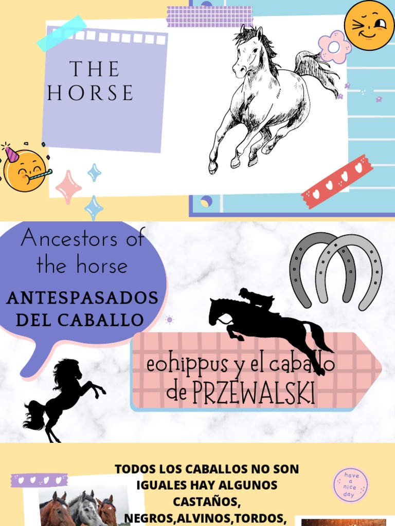Ancestros y cuidados del caballo | PDF