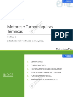 Motores y Turbomáquinas Térmicas: Tema 2 Características de Los Mcia