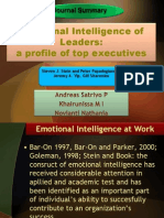 Emotional Intelligence of Leaders