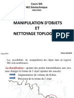 Manipulation D'Objets ET Nettoyage Toplogique: Cours SIG M2 Géotechnique