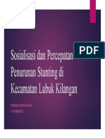 Sosialisasi Dan Percepatan Penurunan Stunting Di Kecamatan Lubuk Kilangan