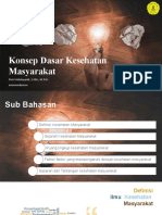 Konsep Dasar Kesehatan Masyarakat