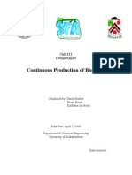 Continuous Production of Biodiesel: Che 422 Design Report
