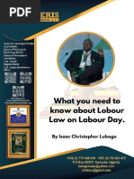 What You Need To Know About Labour Law On Labour Day by Isaac Christopher Lubogo