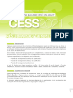 Evaluation Certificative - Résultats - CESS 2021 - TQ (Ressource 17086)