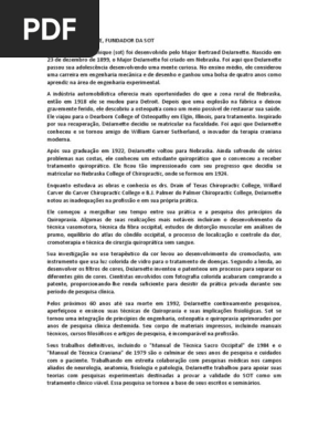 Legado de DeJarnette na SOT | PDF | Líquido cefalorraquidiano | Nervo