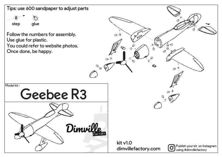 Geebee R3 Model Kit Assembly Guide | PDF