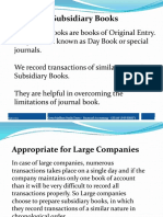 Subsidiary Books: 1/31/2022 Geeta Madhuri Naidu Tentu - Financial Accounting - GITAM UNIVERSITY 1