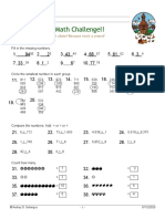 Activity 1 - Whole Numbers