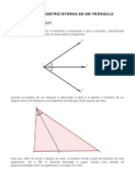 Teorema Da Bissetriz Interna de Um Triangulo
