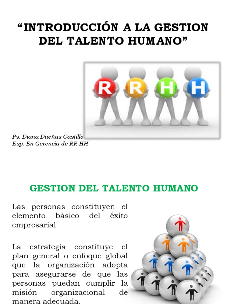 Introducción a la Gestión del Talento Humano | PDF | Gestión del ...