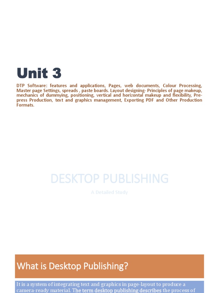 DTP Software Features and Applications | PDF | Rgb Color Model ...
