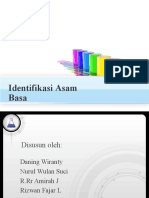 Identifikasi Asam Basa