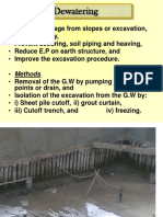 Dewatering: Points or Drain, and