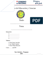 Estrutura Del Proyecto 1ro BTI