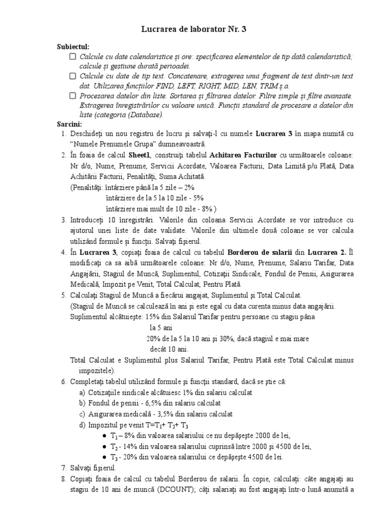 Laboratorul 3 | PDF