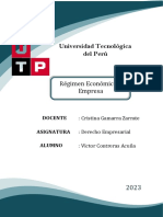 Universidad Tecnológica Del Perú: Régimen Económico y Empresa