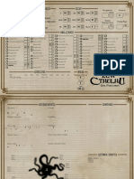 Arthur Shelby - Example of Cthulthu Character Sheet