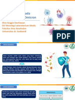 Peran Imunitas Terhadap Omicron (Pembicara Rian Anggia)