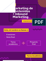 Marketing de Contenidos + Inbound Marketing: Sesión # 1