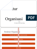 Struktur Organisasi: Oleh: Tim Mata Kuliah Tata Hidang