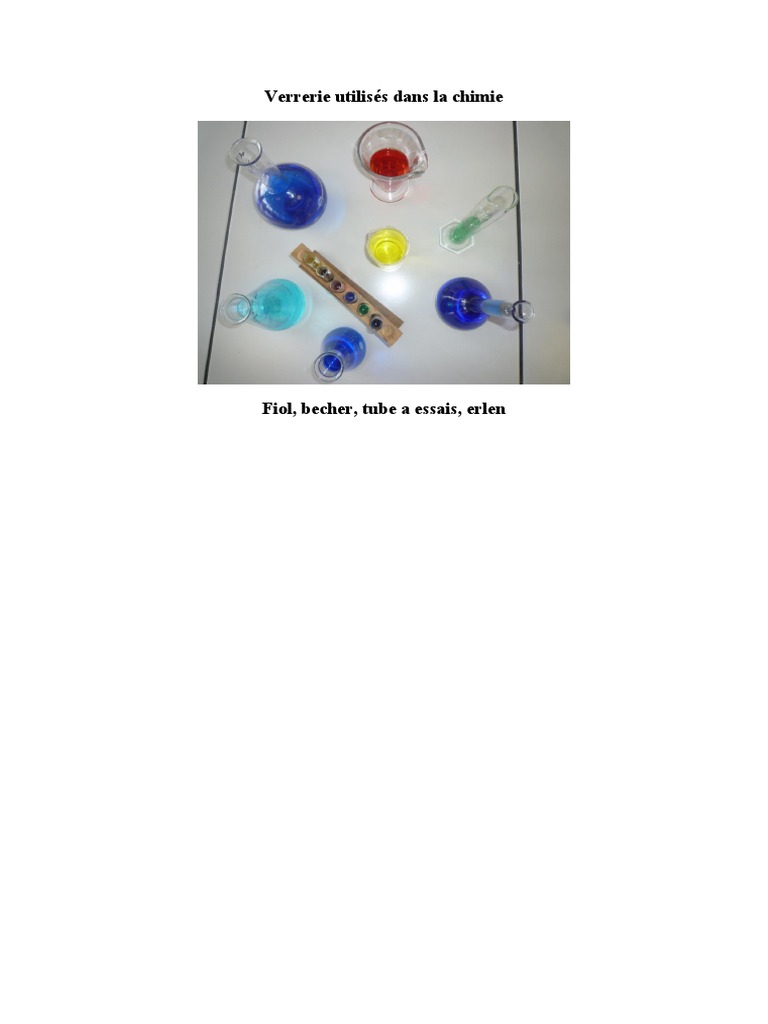 Liste de verrerie en chimie PDF Livres de cuisine, nourriture et — free download