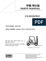 Parts Manual: Truck Model: Cq20-30D SERIAL NUMBER: CQ230D - XXXX - 8285 CNF (Tier2)