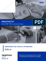 Sesión 19 - Presupuesto de Capital e Inversiones