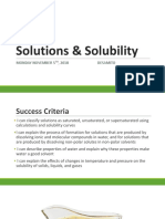 Introduction To Solubility