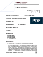 Finanzas Públicas y Derecho Tributario 2022