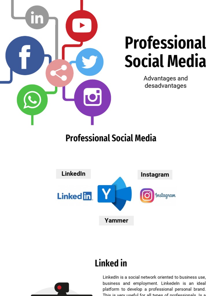 LinkedIn and Social Media Pros & Cons | PDF | Linked In | Computing