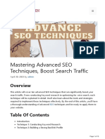 Mastering Advanced SEO Techniques Boost The Search Traffic - SEOToolsBin