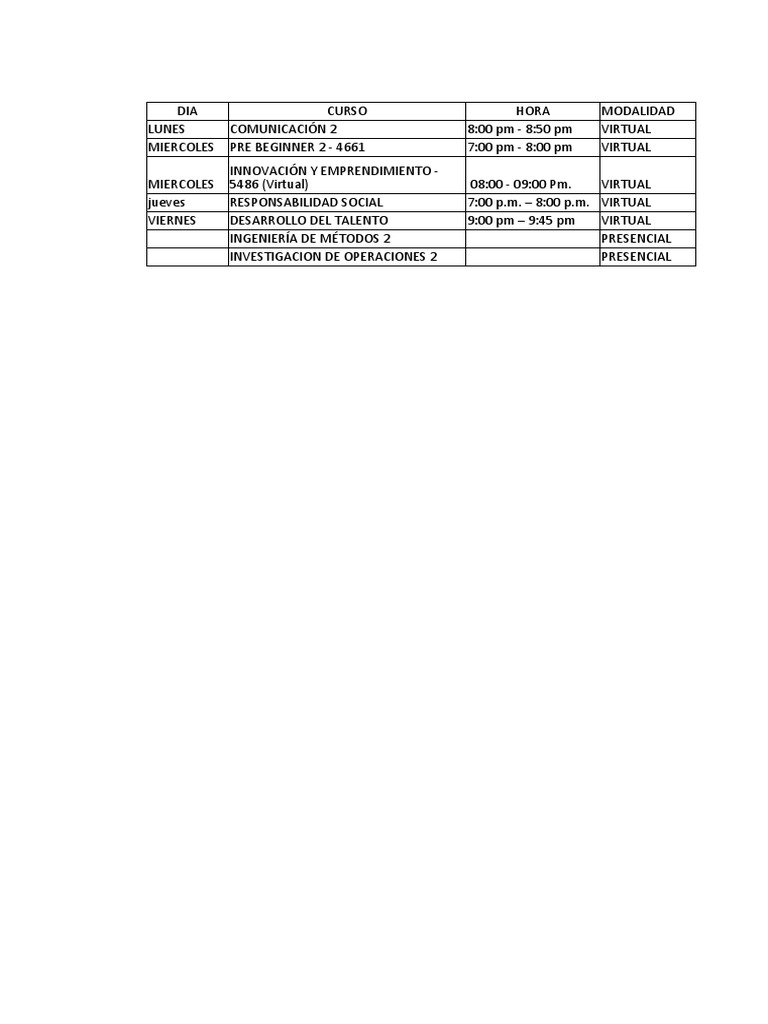 HORARIO PDF