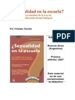 MARTÍN, ORLANDO - Sexualidad en La Escuela - Los Desafíos de La Ley de Educación Sexual Integral