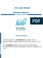 Digital Logic Design - Boolean Algebra