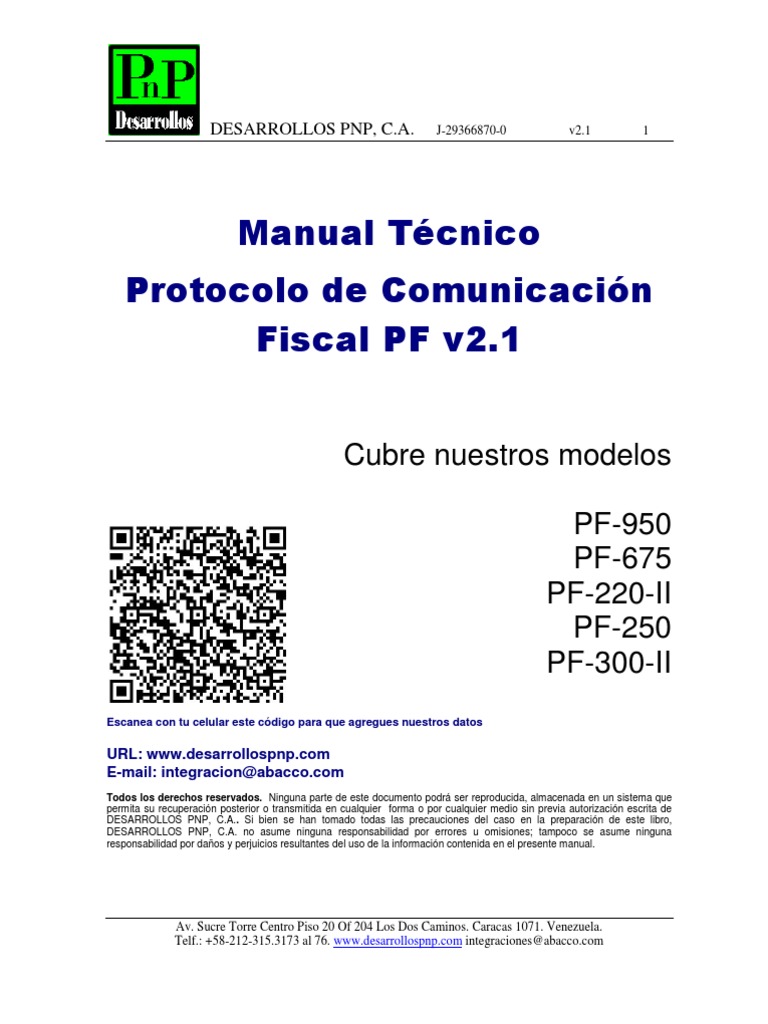 Manual Protocolo Fiscal PF | PDF | Poco | Factura