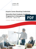 Acquire Career-Boosting Credentials Executive Post Graduate Certificate Programme in Management