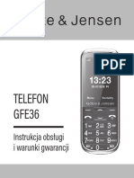 Telefon GFE36: Instrukcja Obsługi I Warunki Gwarancji