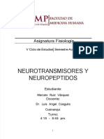 Neurotransmisores Y Neuropeptidos: Asignatura Fisiología