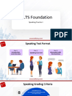 IELTS Foundation Speaking Practice