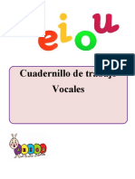 Cuadernillo de Trabajo Vocales